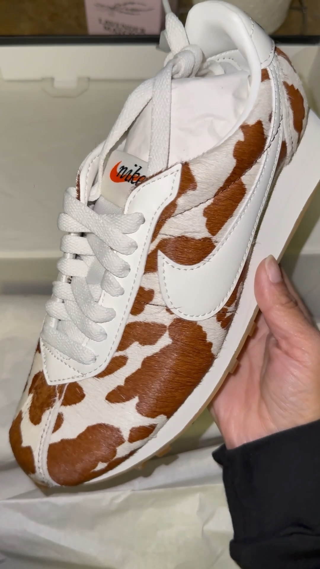 When your sneakers become the statement 🐄🤎
Cow print is having a MOMENT and I’m here for it.

#LTKHoliday #LTKgrwm #LTKGiftGuide