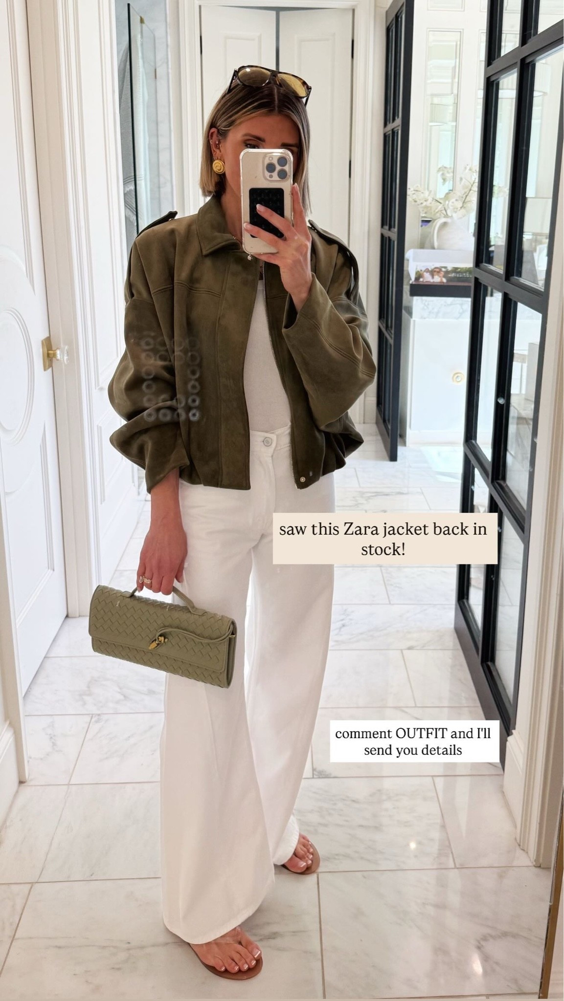 The viral @Zara jacket is in stock! I'm wearing size small