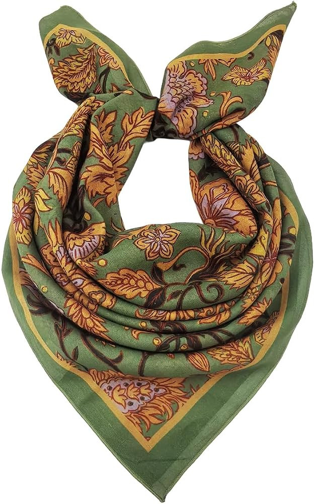 Large Unisex Cotton Bandana Head Hair Scarf Wraps Cover 25 x 25' | Amazon (US)