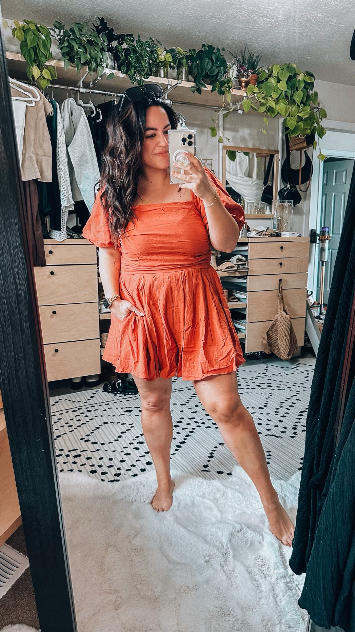 Summer - Spring - Orange Mini - Dress - Puff Sleeve 

#LTKcurves #LTKstyletip #LTKSeasonal