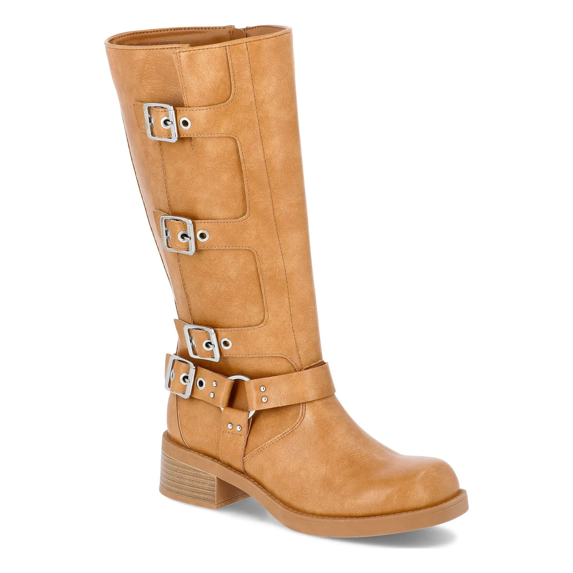 Madden NYC Women's Faux Leather Tall Moto Boots | Walmart (US)