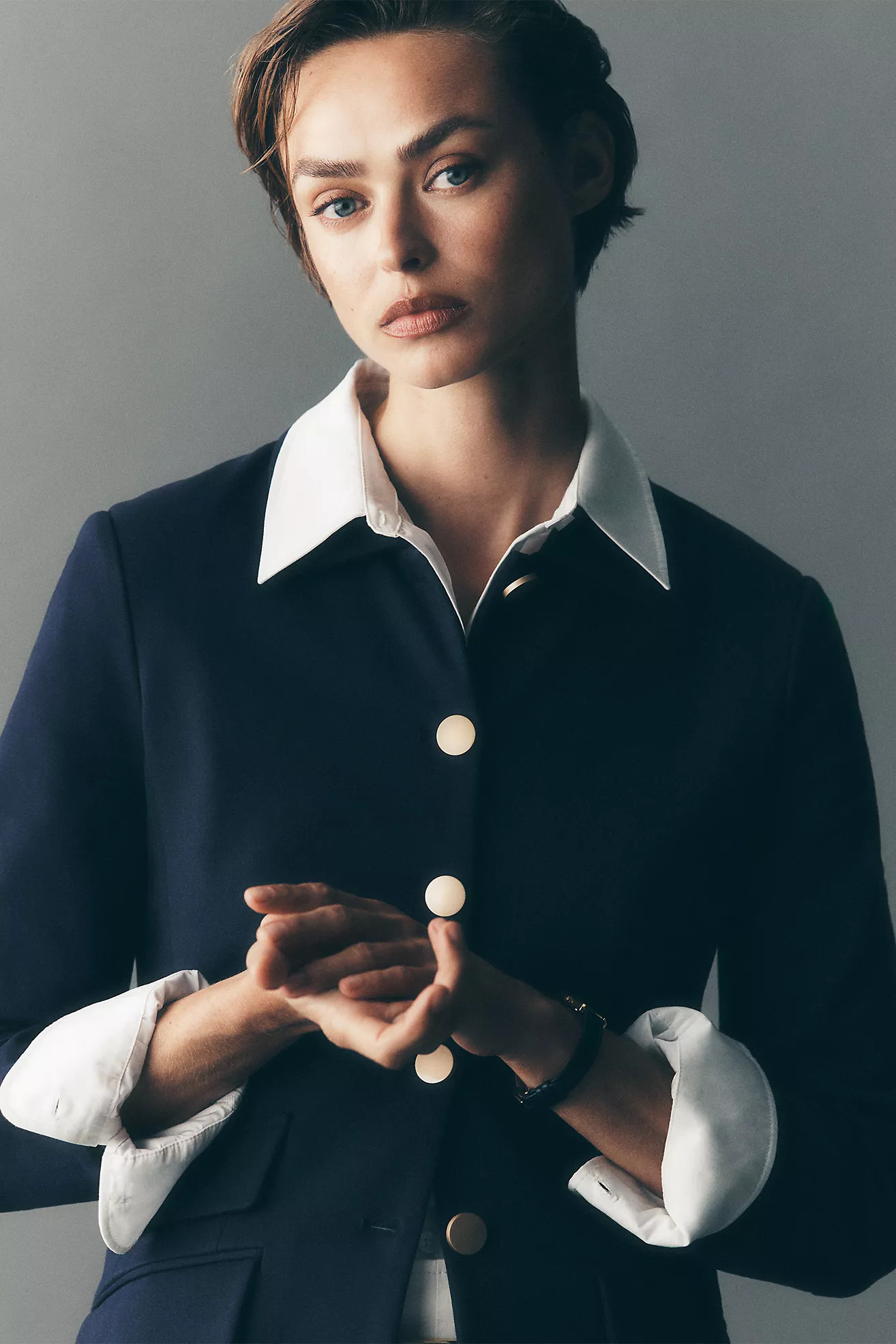 DOLAN Ponte Military Blazer | Anthropologie (US)