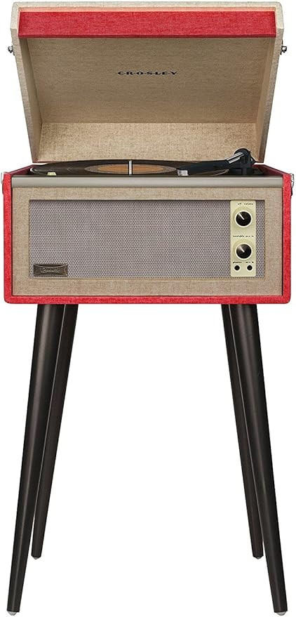 Crosley CR6233E-RE Dansette Bermuda Bluetooth in/Out Portable Vinyl Record Player Turntable with ... | Amazon (US)