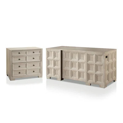 Schell 2-Piece Office Set With Executive Desk And Storage Cabinet | Wayfair North America