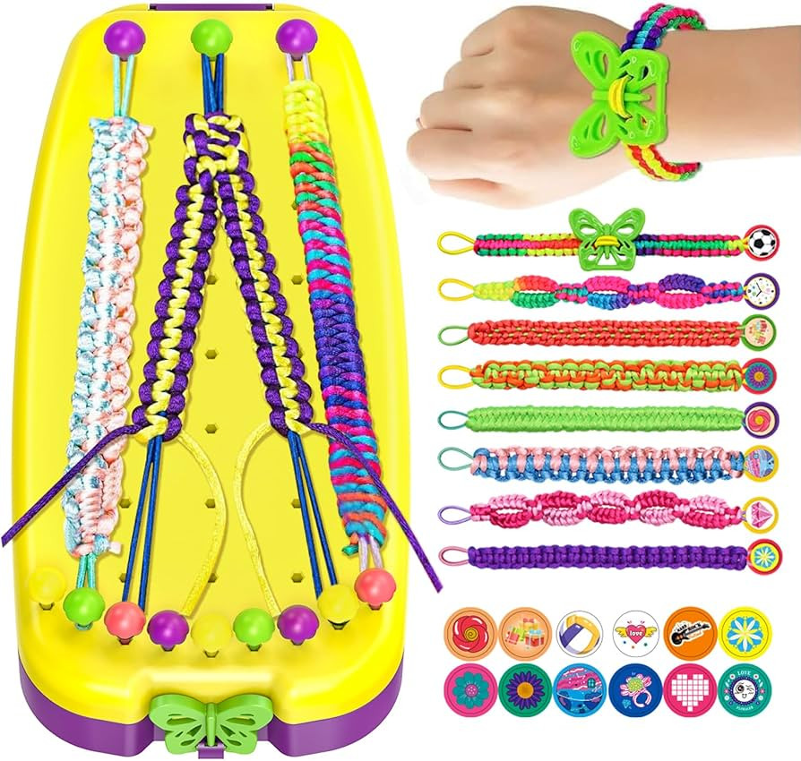 Simfunso Friendship Bracelet Making Kit, Toys for Girls Ages 7 8 9 10 11 12 Year Old, Present for... | Amazon (US)