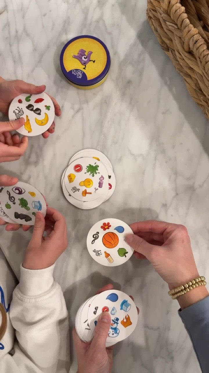 We are obsessed with this game right now. Easy to take on the go and play. Theres one match on every card and you try to spot yours first.

#LTKKids #LTKmomlife