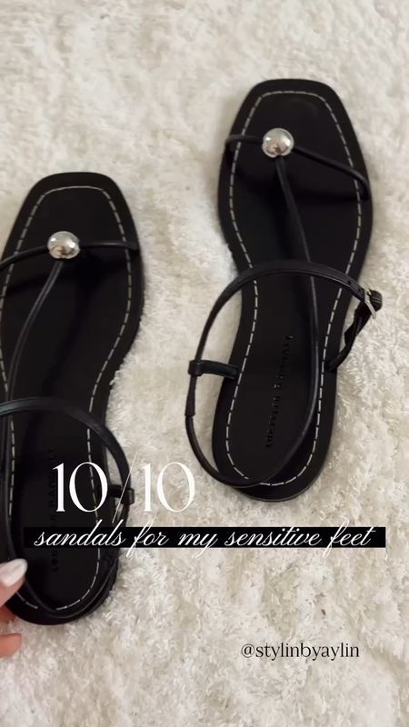 10/10 sandals for my sensitive feet. These sandals are comfy straight out of the box! I had to pick them up in another color.
They run TTS #StylinByAylin #Aylin

#LTKStyleTip #LTKShoeCrush