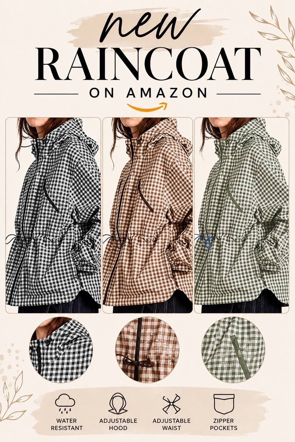 Super cute plaid raincoat from
Amazon!

#LTKSeasonal #LTKSaleAlert #LTKTravel