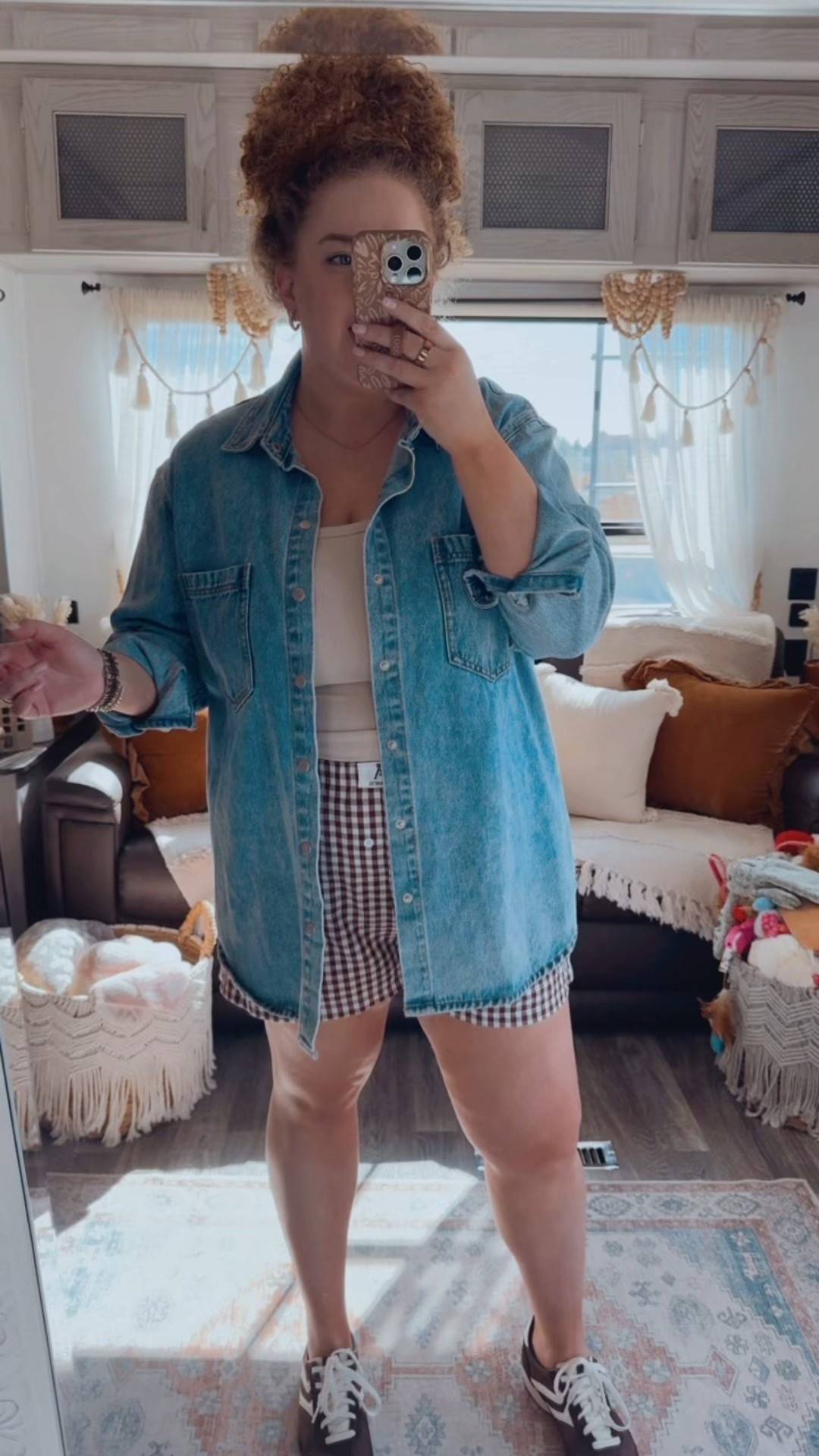 ✈️ Cozy travel day fit✌️These brown checkered boxers are the comfiest way to stay cute on the go. Linked everything so you can shop the full look for your next trip! 🧳✨
amazon tank top | amazon cream tank top | amazon boxer shorts | boxer shorts outfit | boxer shorts style | amazon brown boxer shorts | plaid boxer shorts | sneakers | Walmart sneakers | brown sneakers | walmart brown sneakers | travel outfit | amazon travel outfit | amazon fashion | amazon finds | amazon look | amazon outfit | fall outfit | fall look | fall fashion | fall finds | fall outfit inspo | fall fashion inspo | fall 2025 | fall outfit  | casual outfit  | casual outfit inspo | soft cotton | everyday comfort | breathable fit | Amazon basics | lounge ready | classic style | essential layer | relaxed vibe | cozy feel | go to boxers | button down | amazon button down | blue button down | gauze button down | amazon gauze button down 

#LTKSeasonal #LTKMidsize #LTKStyleTip