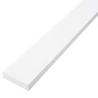 Trim Board Primed Pine Finger-Joint (Common: 1 in. x 3 in. x 8 ft.; Actual: .719 in. x 2.5 in. x ... | The Home Depot