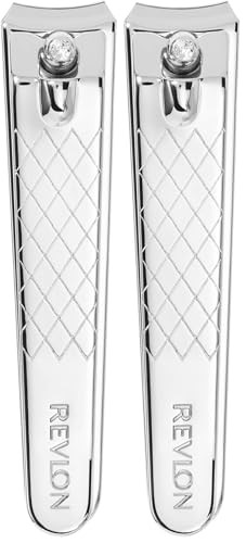 Revlon Mini Nail Clipper, Nail Care Tools, Curved Blade for Trimming & Grooming, Easy to Use (Pack of 2) | Amazon (US)