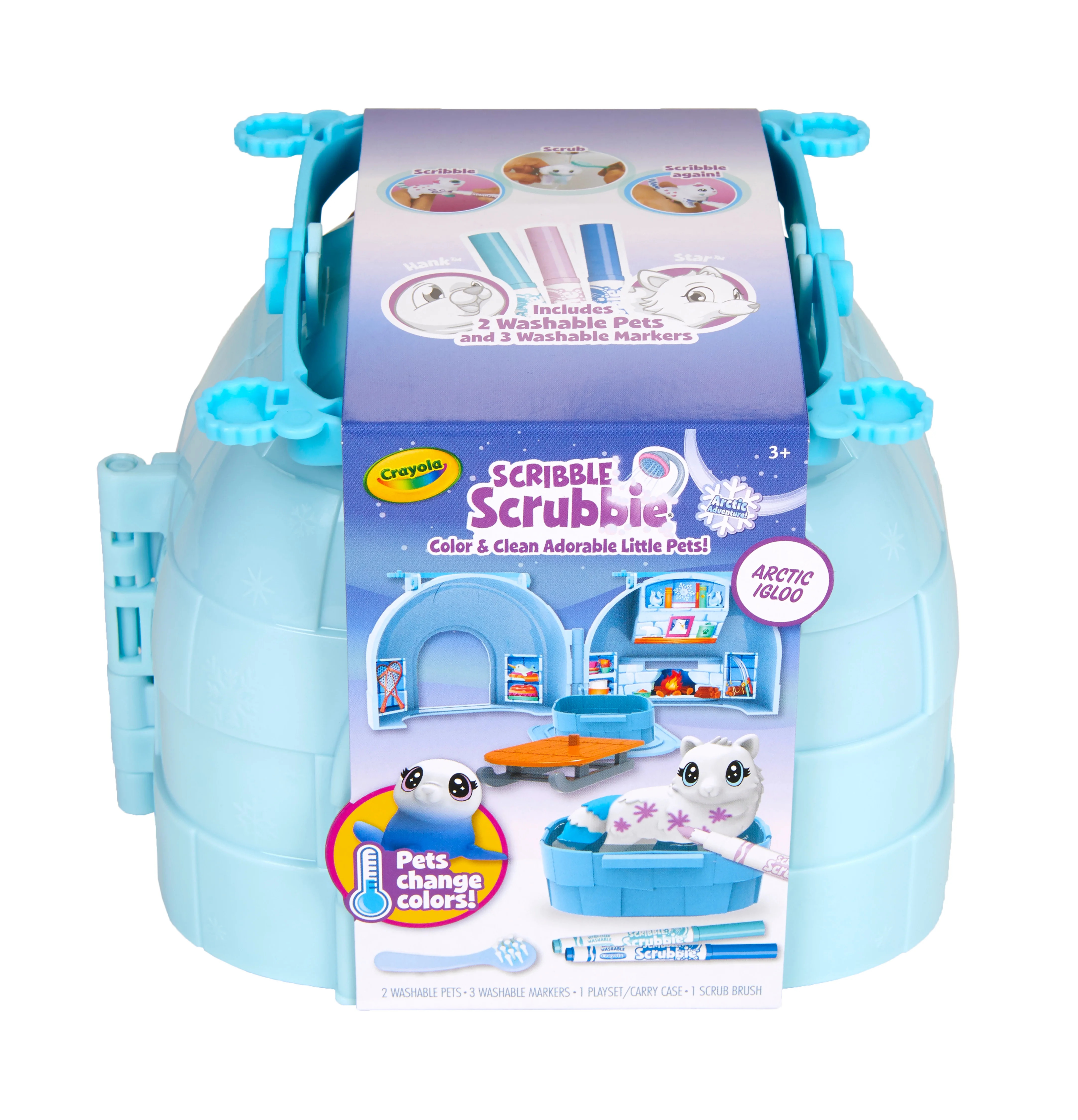 Scribble Scrubbie Pets, Arctic Igloo Animal Toy, Beginner Unisex Child, Art Toy Kit - Walmart.com | Walmart (US)