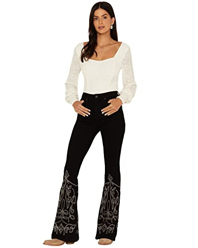 Idyllwind Women's Saddle Drive High Rise Bootcut Jeans - IWHO22J10-BLK 0W x 32L | Amazon (US)