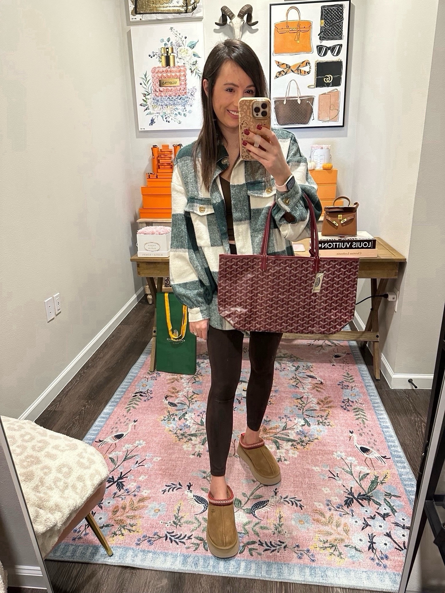 Amazon shacket, goyard tote, Ugg tazz




#LTKSeasonal #LTKfindsunder100 #LTKstyletip