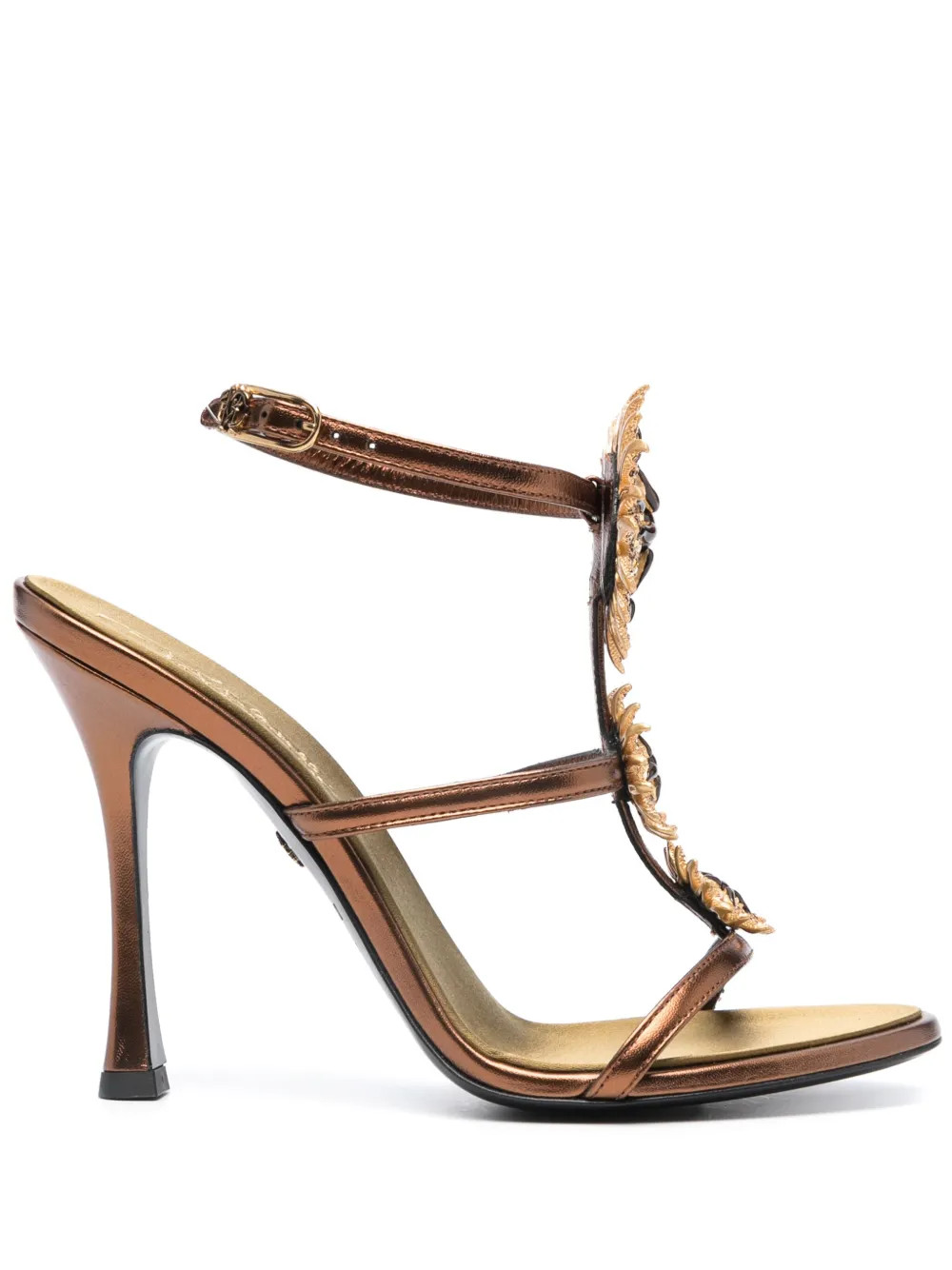Jewel 110mm leather sandals | Farfetch Global