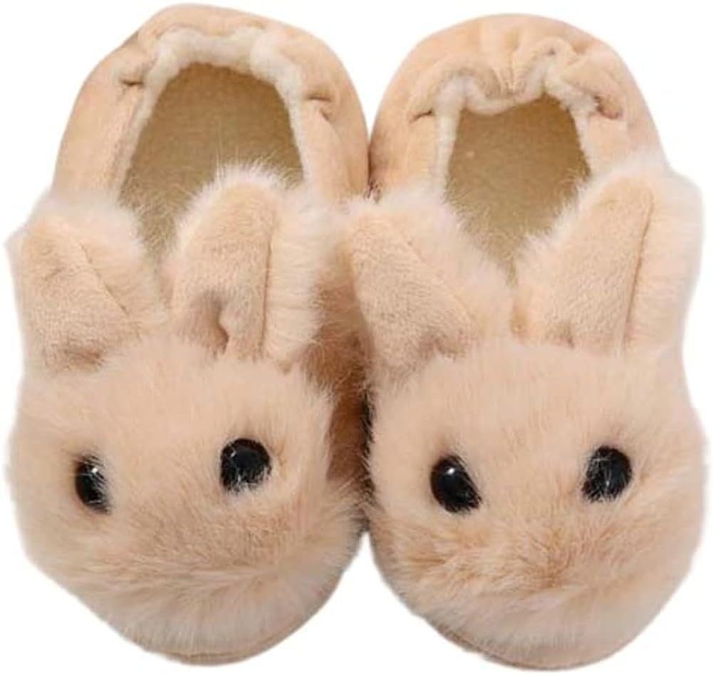 Toddler Girls Boys Home Slippers Fuzzy Warm Winter Indoor Bunny Slipper Kids Lightweight Plush Sh... | Amazon (US)