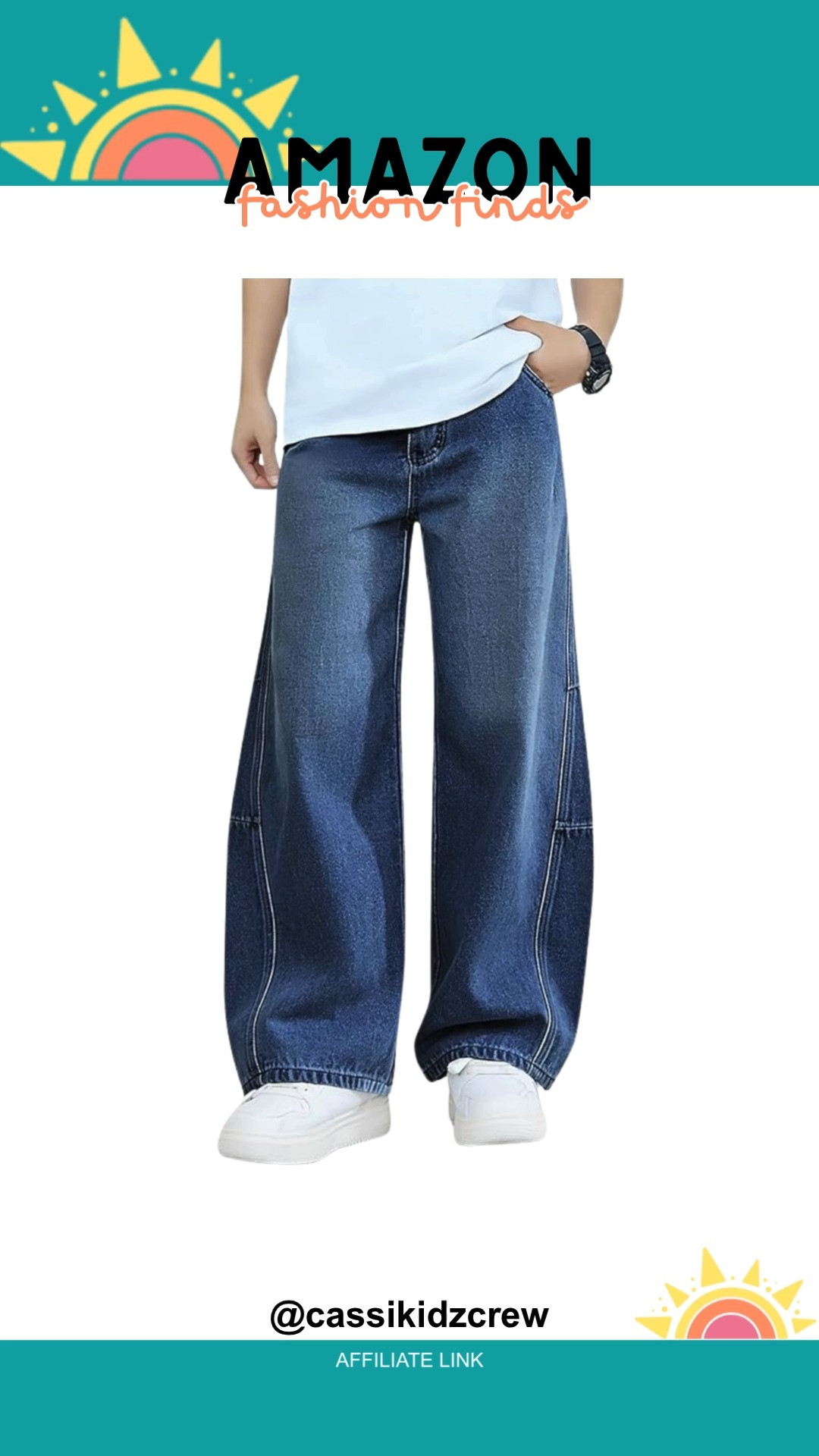 Relaxed style meets everyday comfort in these Boys Baggy Jeans, designed with wide legs, elastic waist, and handy pockets for a cool look that keeps movement easy and carefree. 👖🧢✨  

#BoysClothes #BaggyJeans #WideLegPants #KidsFashion #DenimStyle #CasualOutfit #TrendyLooks #StreetwearKids #ComfortWear #StylishKids 

 #LTKootd #LTKSaleAlert #LTKKids