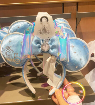 Disney Parks Cinderella Minnie Mouse Ears Blue Headband Disneyland 2024 | eBay US