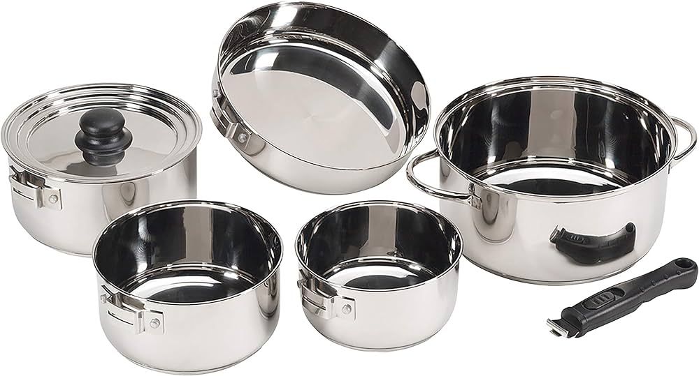 Stansport Heavy Duty - Stainless Steel Clad Cook Set (369) | Amazon (US)