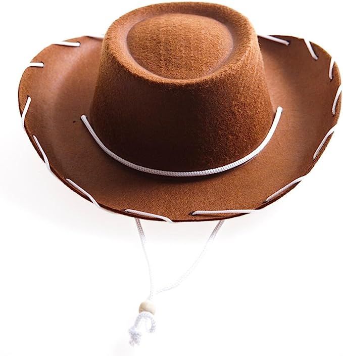 Childrens Brown Felt Cowboy Hat by Century Novelty by Century, Brown, Size Small | Amazon (US)