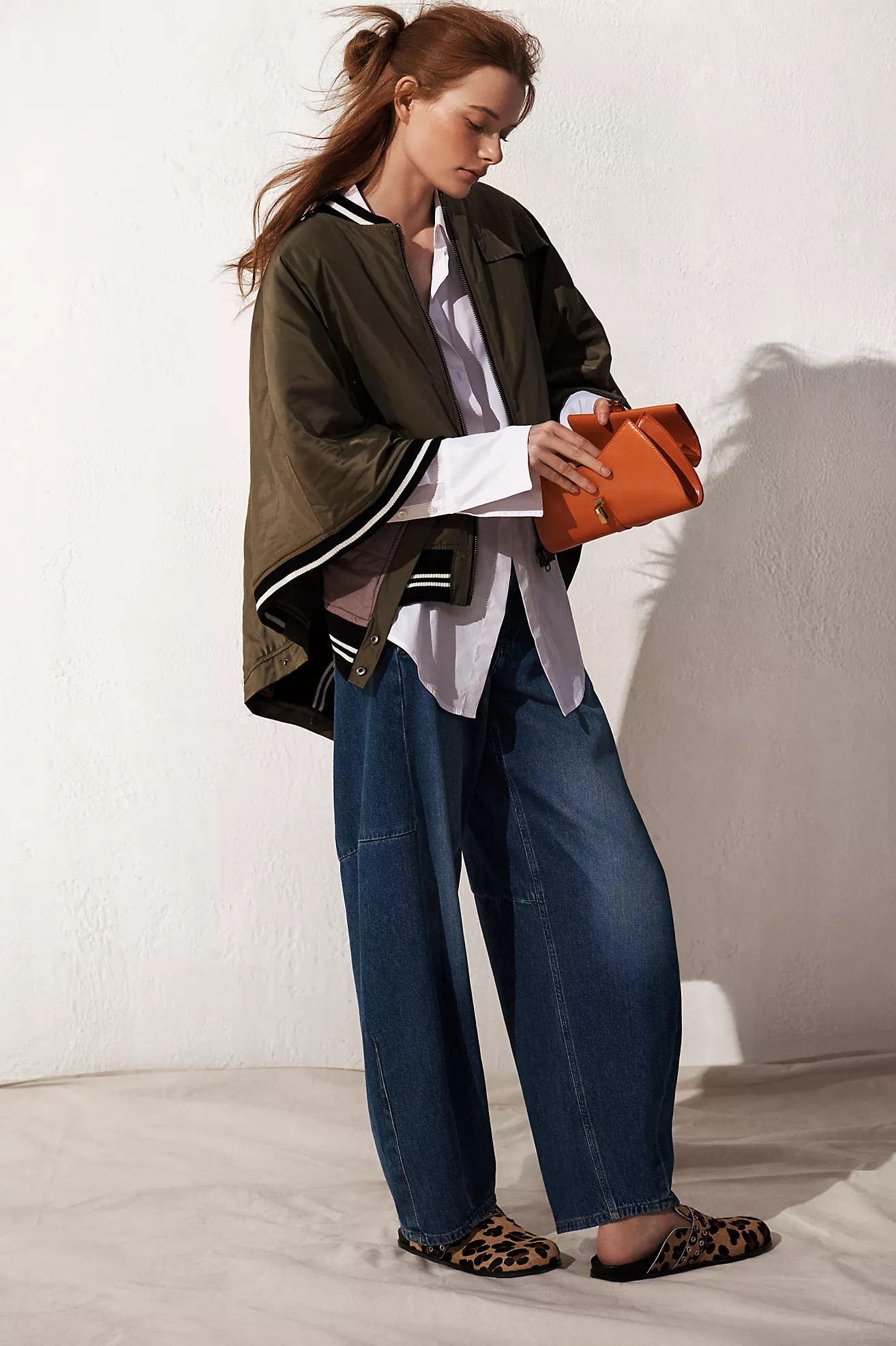 The Georgia Full-Length High-Rise Barrel Jeans by Pilcro | Anthropologie (US)