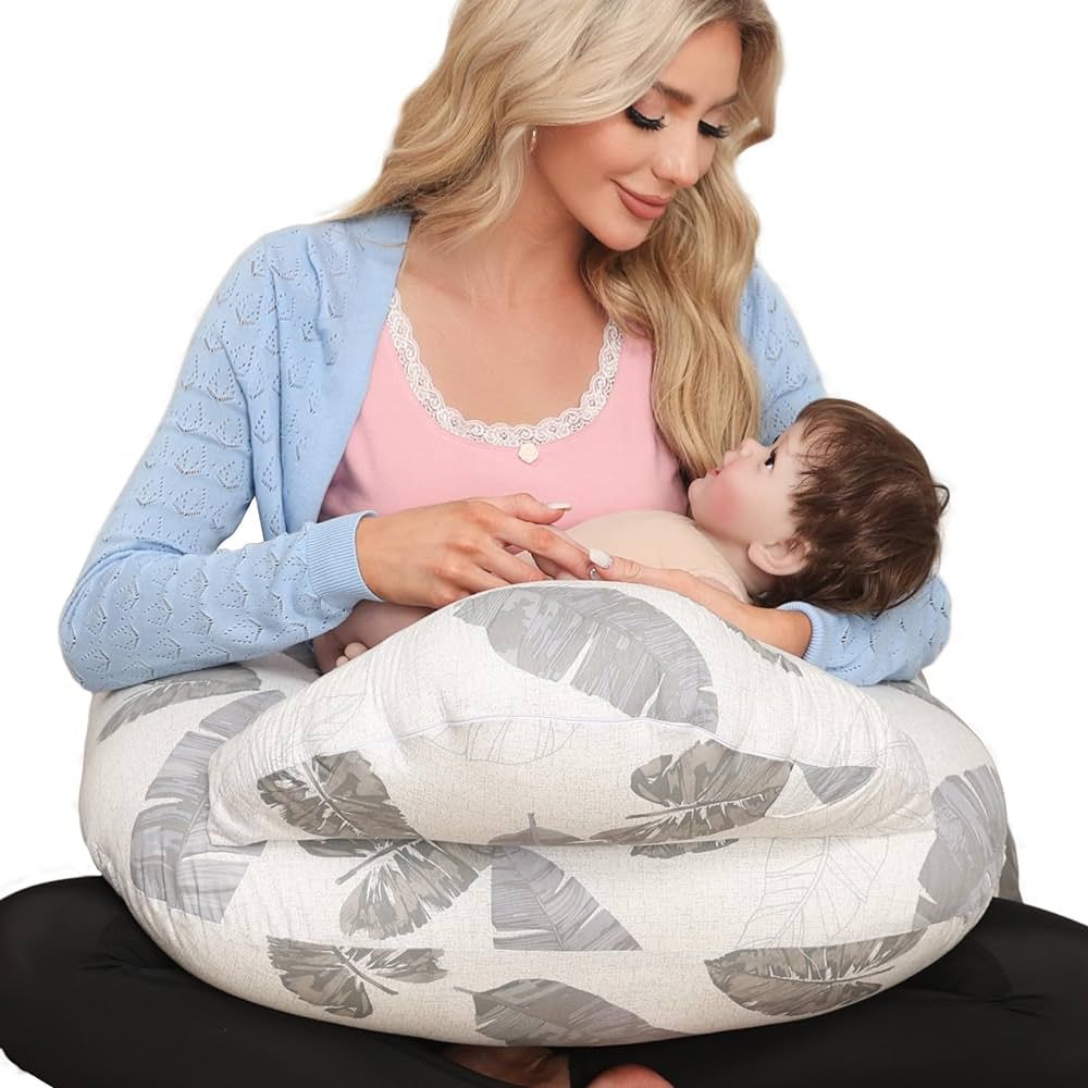 Nursing Pillow for Breastfeeding, Breastfeeding Essentials for Newborn, More Support for Mom and ... | Amazon (US)