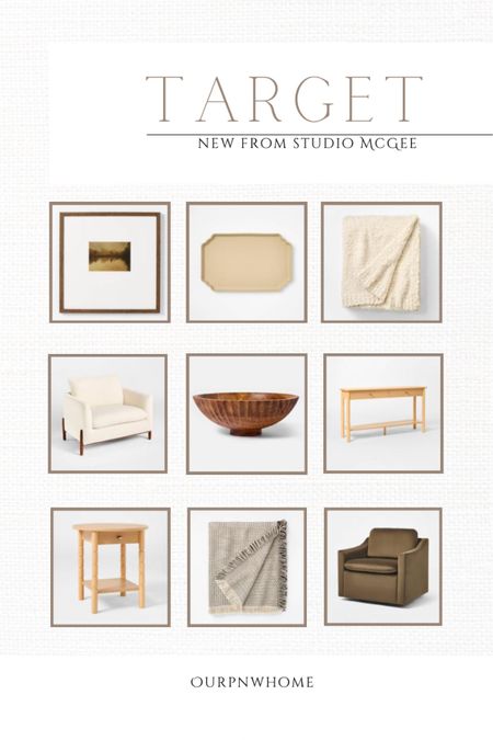 NEW Studio McGee at Target!

Boucle throw blanket, home decor, Target furniture, wall art, wood bowl, decorative bowl, console table, end table, accent table, entryway table, nightstand, bedside table, velvet accent chair, boucle armchair, brown armchair, white armchair, table tray, gray throw blanket, living room furniture, neutral home

#LTKSeasonal #LTKHome #LTKStyleTip