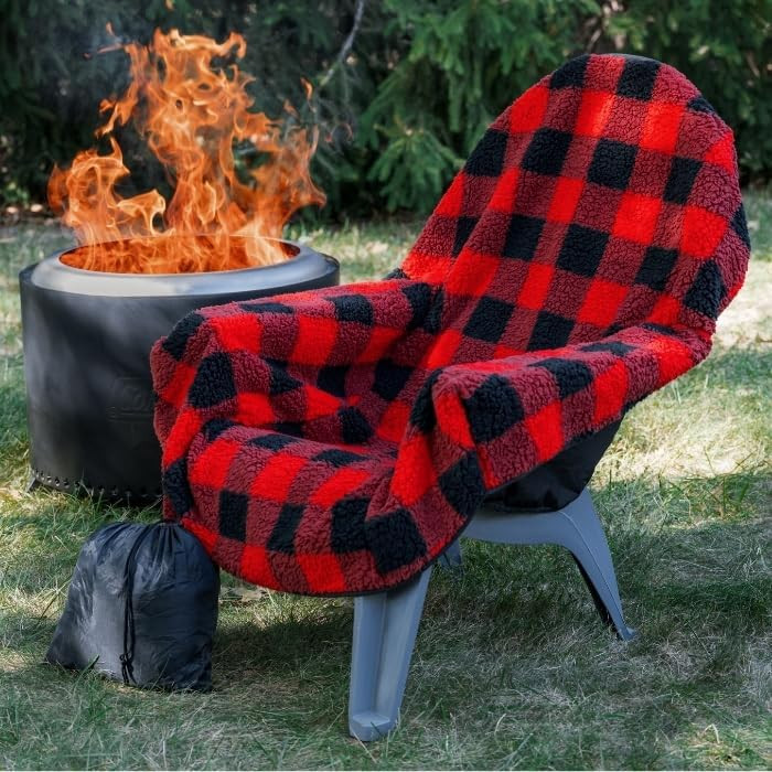 The Chair Blanket™ Reversible Waterproof with Sherpa Lining – Portable Outdoor Cover for Camp... | Amazon (US)