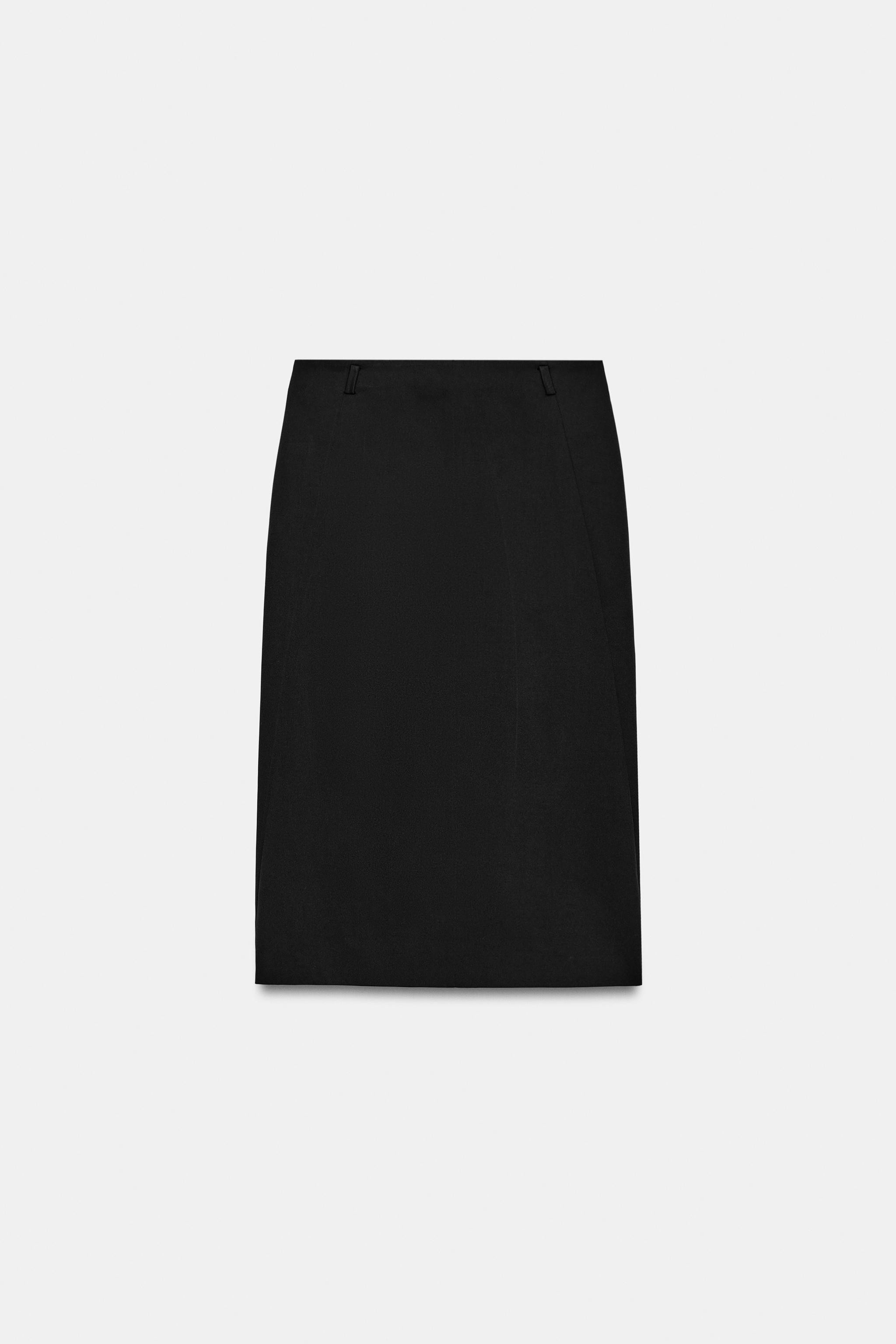 ZW COLLECTION VENTED MIDI SKIRT | Zara UK