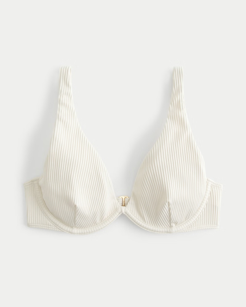 High Apex Ribbed Underwire Bikini Top | Hollister (US)