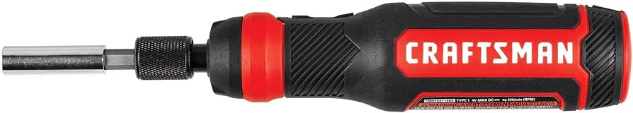 CRAFTSMAN 4V Electric Screwdriver Set, 300 RPM, Micro-USB Charging Port, 3-Stage Battery Charge I... | Amazon (US)