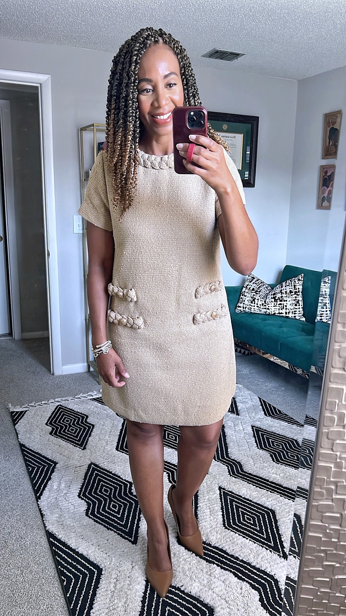 Outfits Lately - Office Workwear 

• Tuckernuck Tweed Jackie Dress
• Kendra Scott Kaia Hoop Earrings
• Sam Edelman Vienna Pump

Loving this Tuckernuck's Tweed Jackie Dress and it does not disappoint! I'm wearing a size medium in here. It’s a perfect dress to wear to the office, brunch or any special occasion. 

workwear, office outfit, business casual, affordable workwear, summer outfit, work outfit, summer workwear, women's fashion, summer fashion, summer style, summer outfit inspo, summer ootd #styleonabudget #summeroutfit #summerdress #workwearstyle

#LTKParties #LTKSeasonal #LTKMidsize #LTKFindsUnder100 #LTKOver40 #LTKShoeCrush #LTKWorkwear #LTKStyleTip