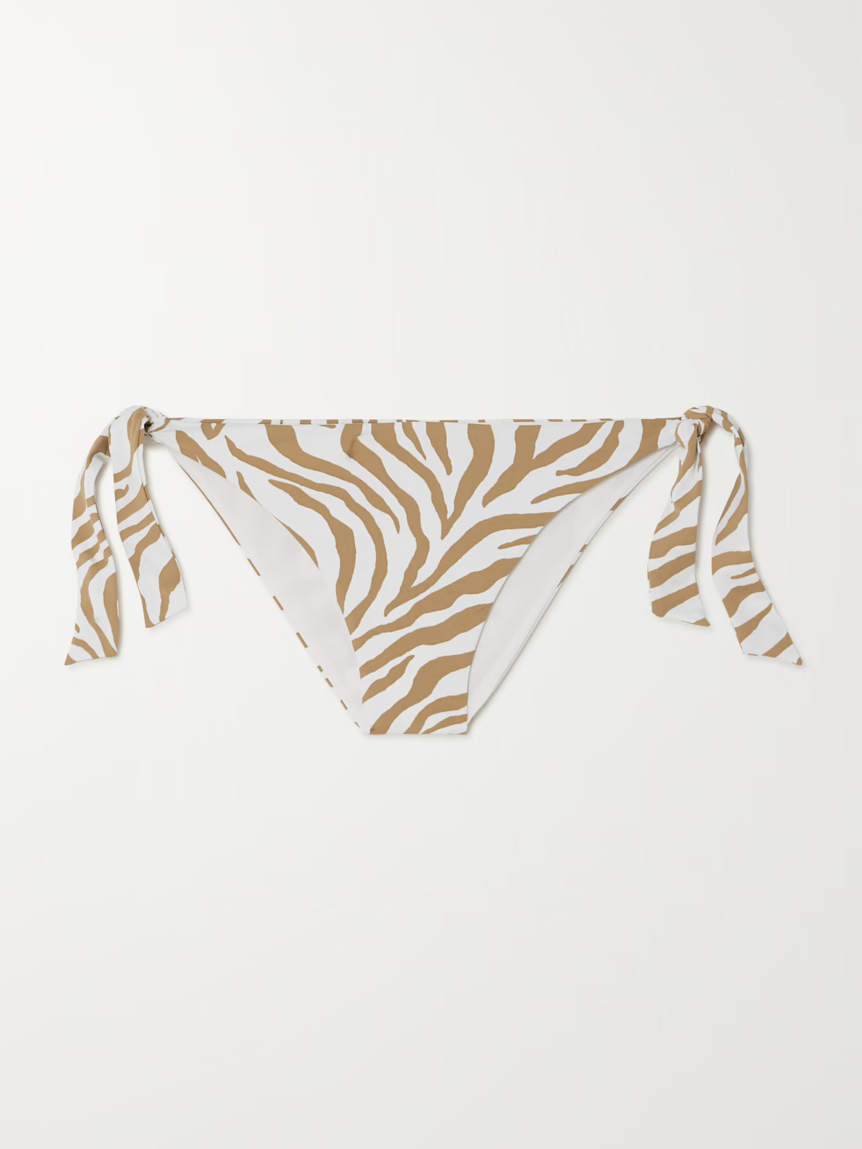 Max Mara - Beachwear Silvana Zebra-print Bikini Briefs - Neutrals | NET-A-PORTER (US)