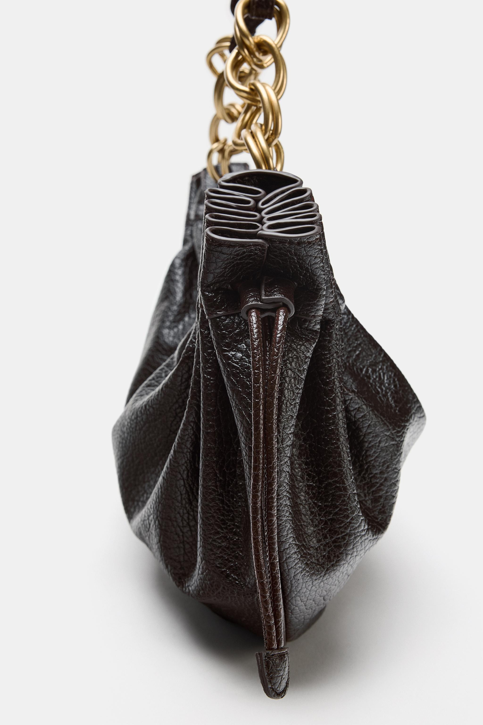 GATHERED SHOULDER BAG | Zara US