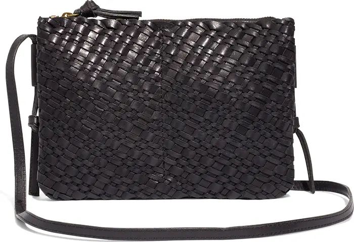 The Knotted Woven Leather Crossbody Bag | Nordstrom