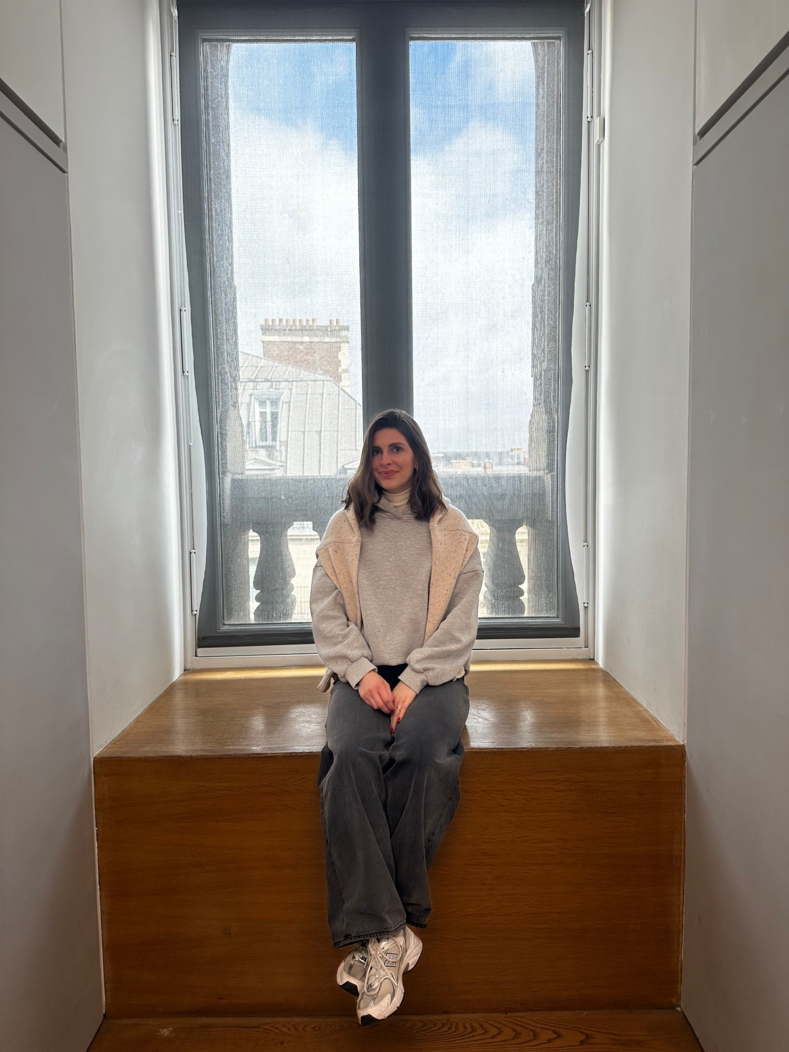 Small sweater 
Small hoodie 
Size 24 jeans 
Shoes tts 

Travel outfit 
Casual outfit 
Rainy day outfit 
Spring outfit ￼￼

#LTKootd #LTKSeasonal #LTKTravel