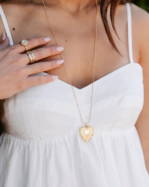 Heart Of Steel Necklace - Gold | VICI