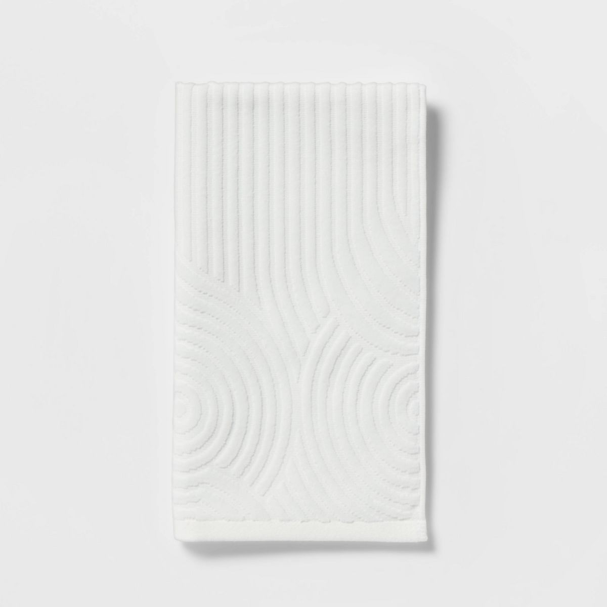 16"x27" Cloud Geo Hand Towel White - Threshold™ | Target