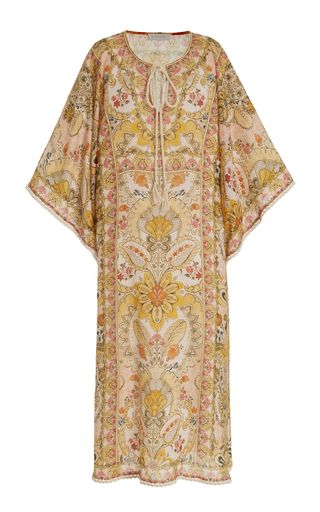 Laurel Linen Kaftan Midi Dress | Moda Operandi (Global)