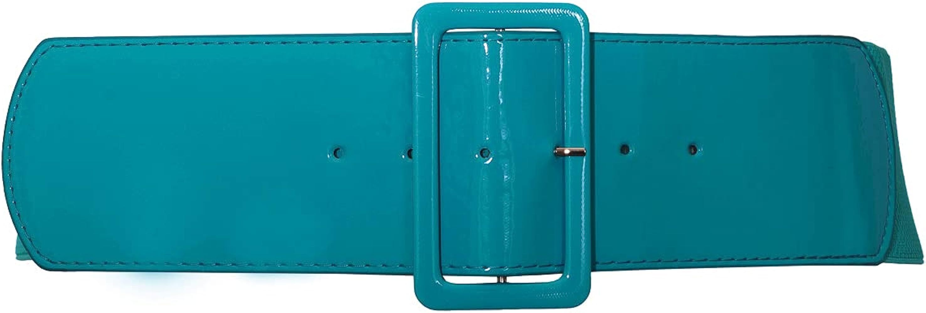 eVogues Plus Size Wide Patent Leather Fashion Belt Teal - One Size Plus at Amazon Women’s Cloth... | Amazon (US)