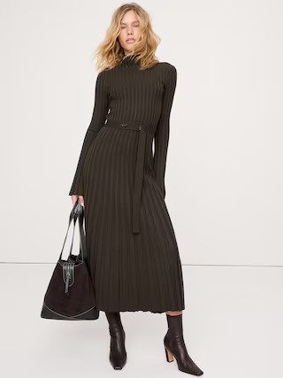 Sculpted Ribbed Sweater Maxi Dress | Banana Republic (US)
