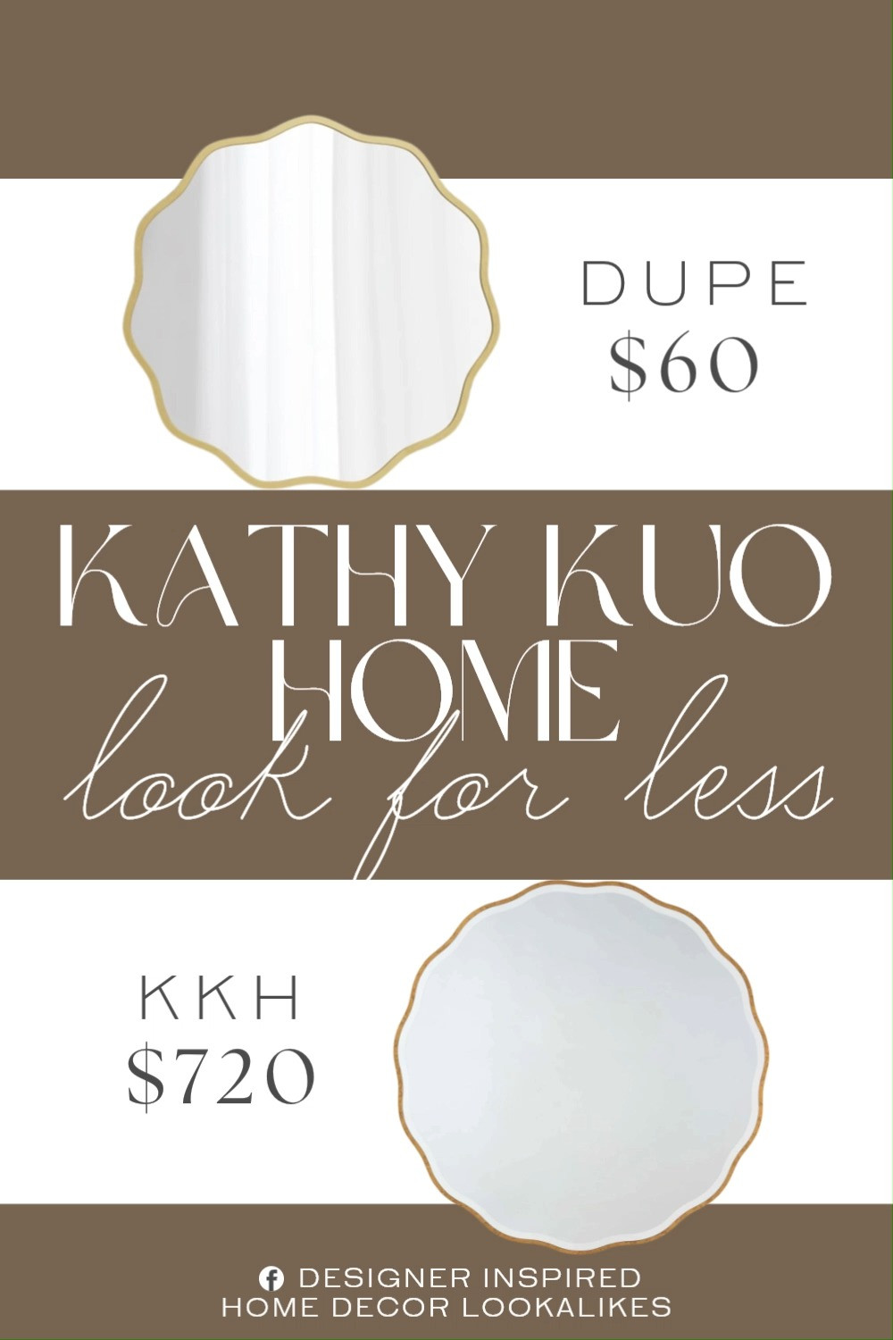 Inspired by Kathy Kuo Home Round Mirror. Contemporary Statement Mirror. Scallop Edge Mirror. Minimalist Wall Mirror. Sculptural Wall Mirror. Luxury Wall Mirror. Decorative Round Accent Mirror. Affordable Statement Mirror. Elegant Round Mirror. 

Home more affordable option find copy cat similar look for less budget friendly affordable cheap cheaper beautiful pretty. Clearance sale coupon code discount code promo code luxury lookalike look a like Inspo inspiration inspired by idea ideas Love like these? I share multiple every day in my FB group.
#kathykuohomeinspired #wallmirror #decorativemirror #scallopedmiror #decorinspo #wavymirror #statementmirror #homeinspo  

 #LTKHome