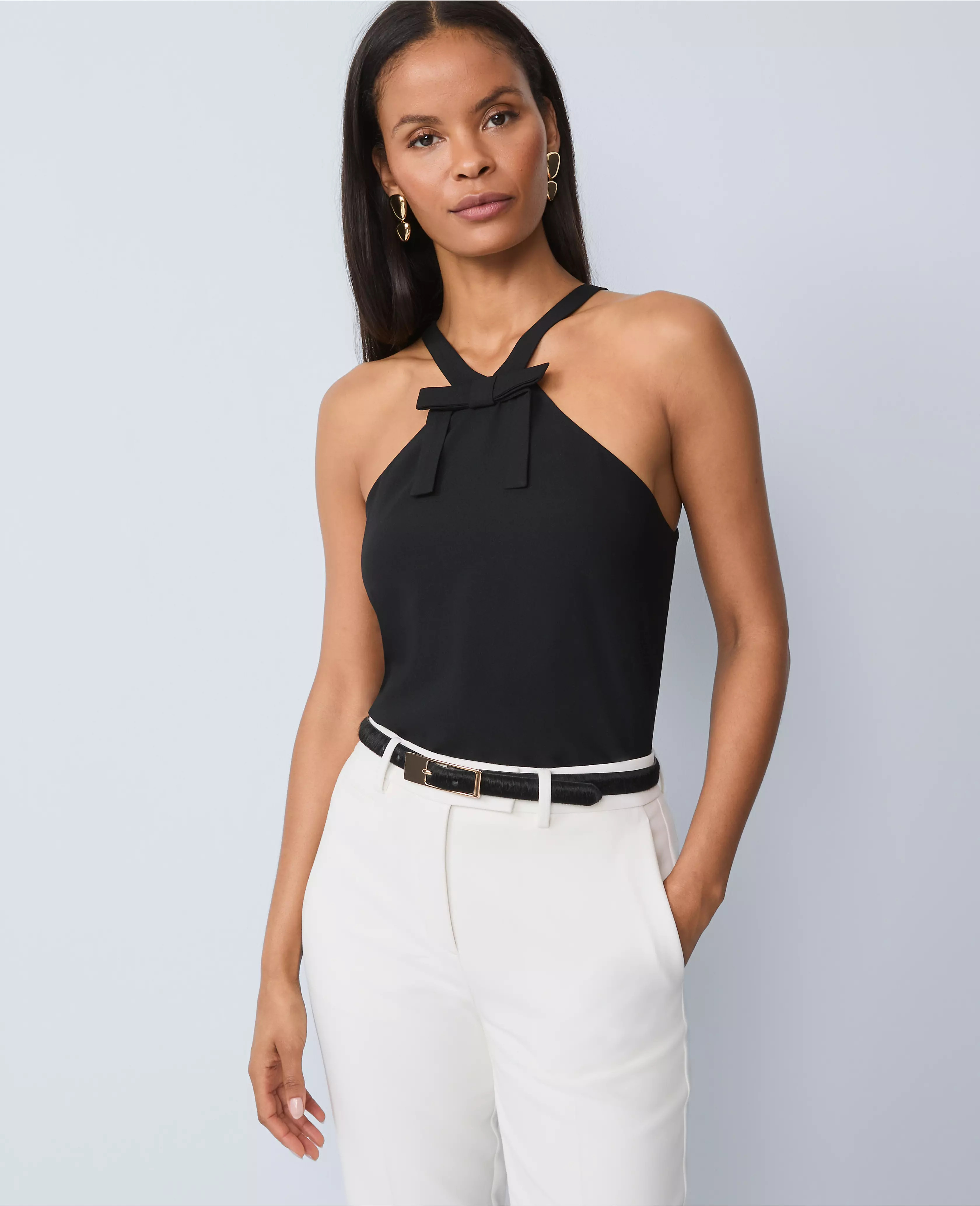 Bow Halter Top | Ann Taylor