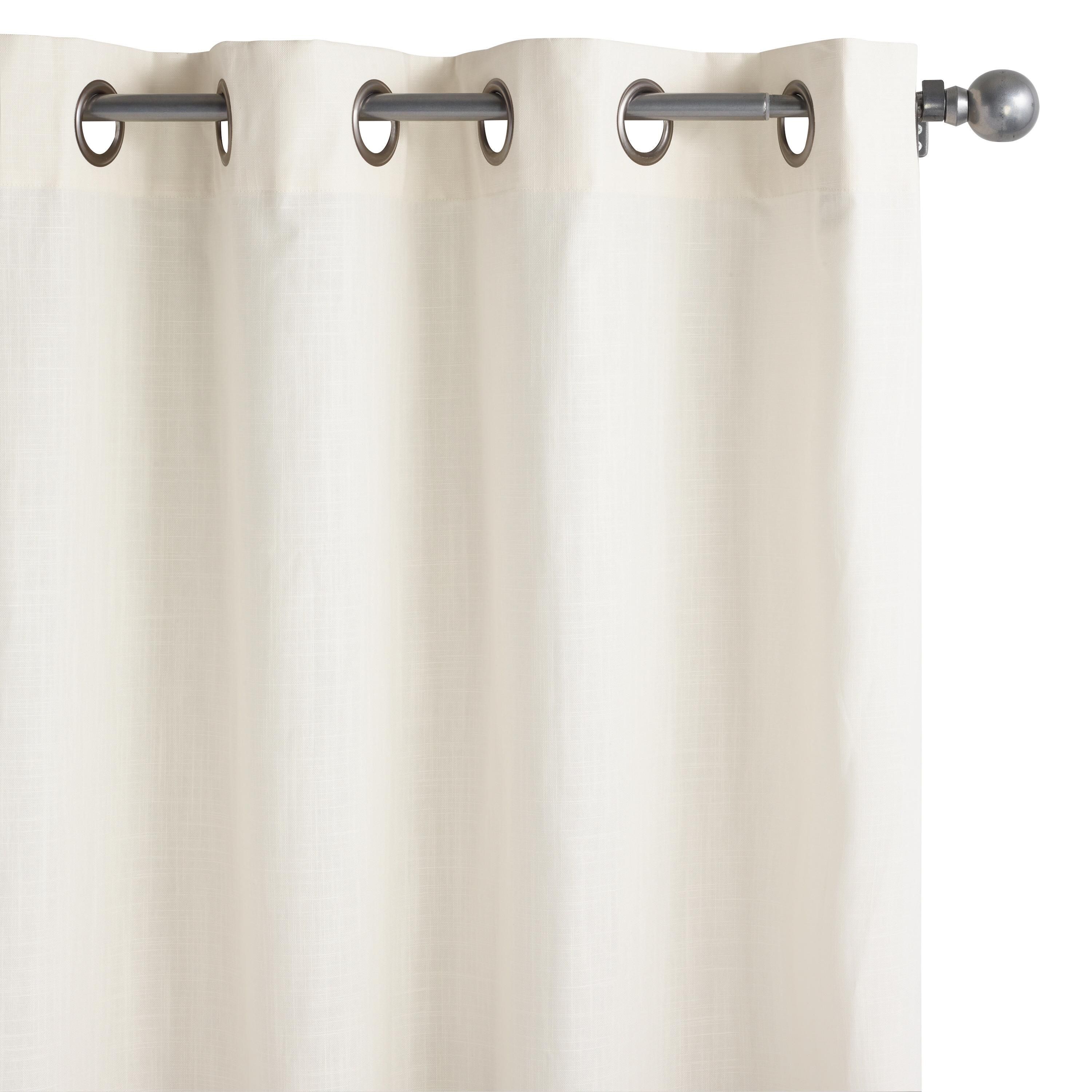 Ivory Harlow Grommet Top Cotton Curtains Set of 2 | World Market