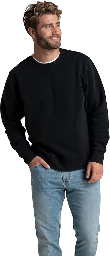Fruit of the Loom Men's Eversoft Fleece Crewneck Sweatshirts, Moisture Wicking & Breathable, Size... | Amazon (US)