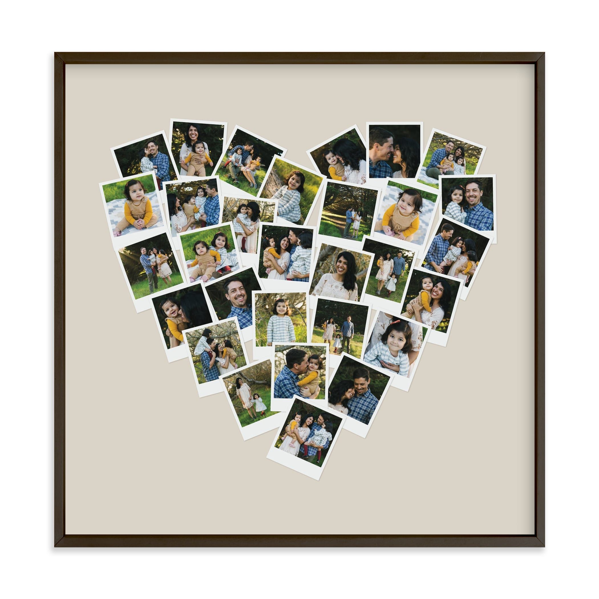 "Heart Snapshot Mix® Hues Photo Art" - Custom Photo Art Print by Minted. | Minted