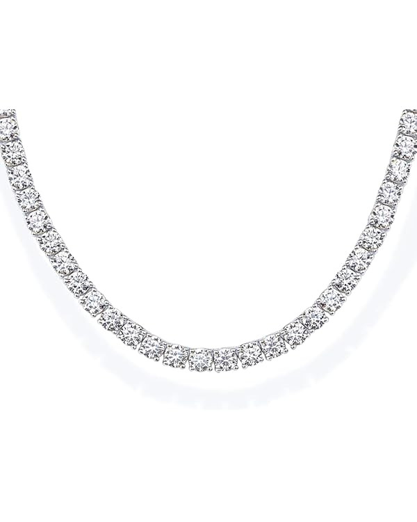 PAVOI 14K Gold Plated Tennis Necklace for Women | 3mm Cubic Zirconia Dainty Gold Tennis Necklaces... | Amazon (US)