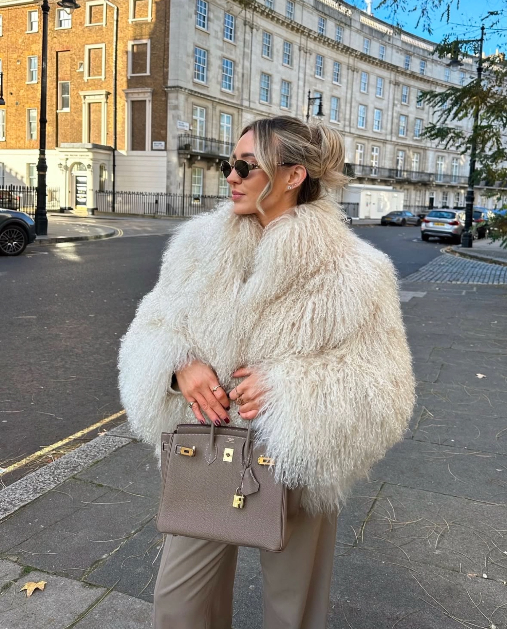 2024 Favourite Outfits - winter whites but make it effortlessly chic, styling an oversized faux fur shaggy coat with tailored trousers and luxury accessories 

#LTKWinterSale #LTKwinter #LTKstyletip
