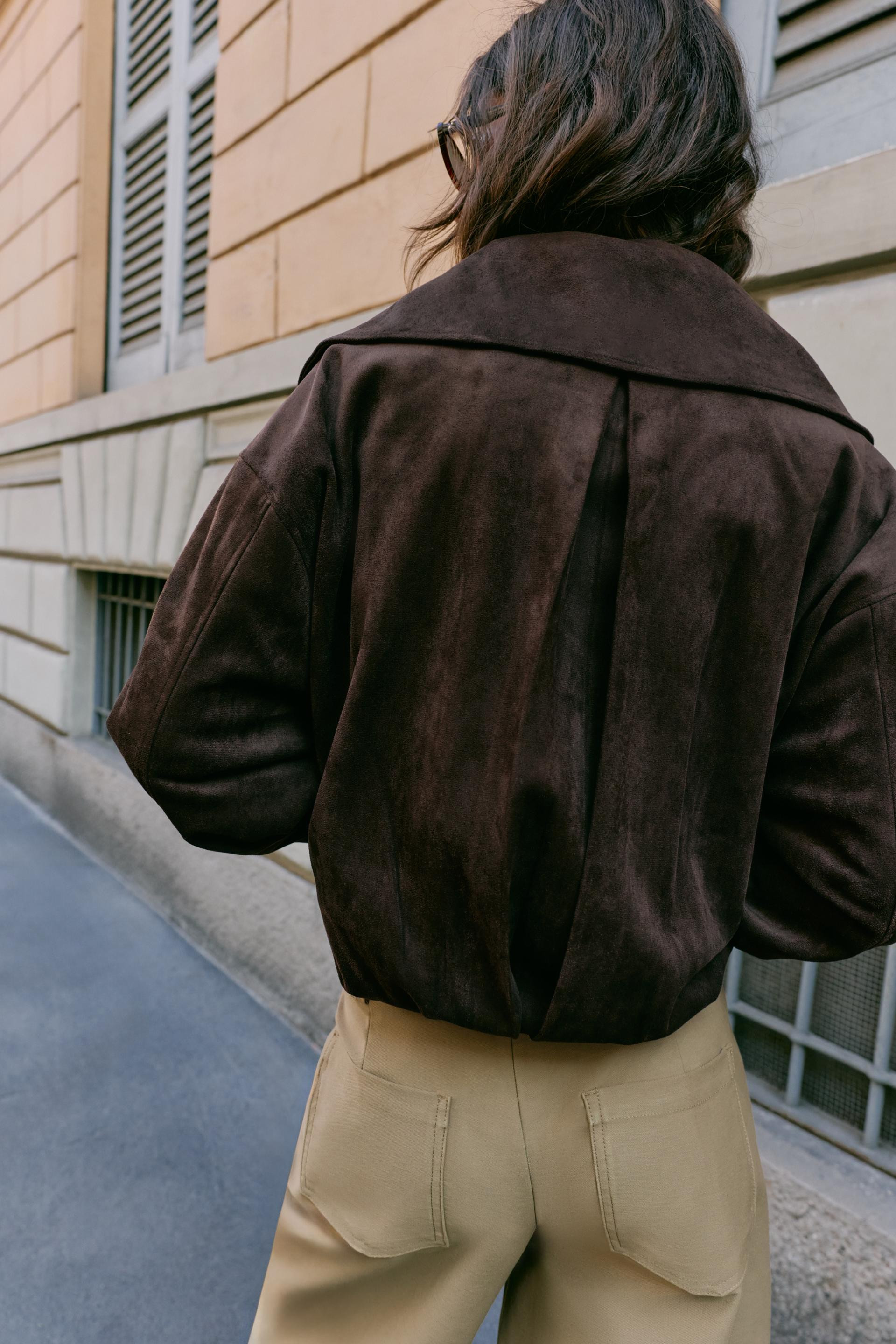 WIDE-COLLAR BOMBER JACKET | Zara US