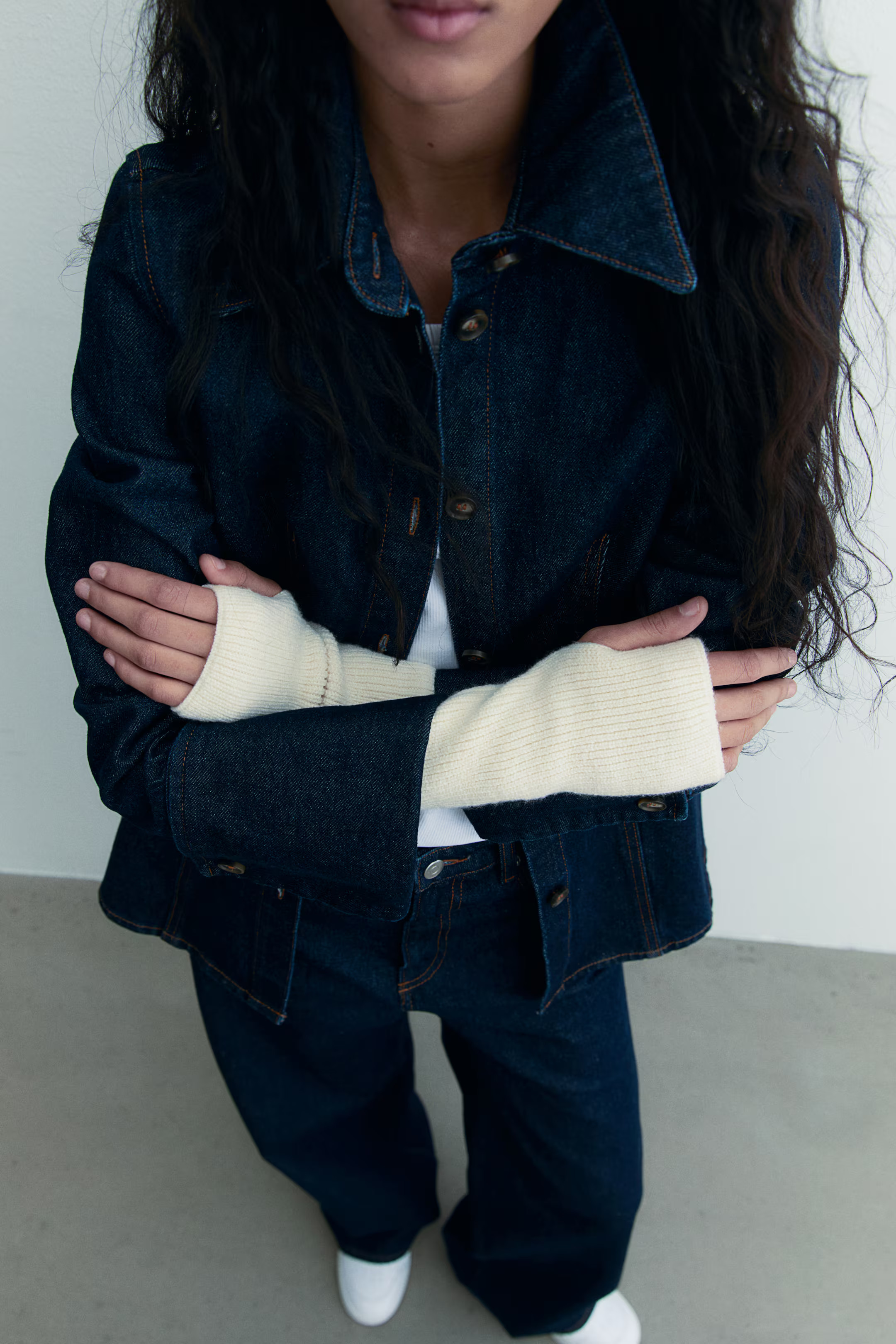 Fingerless gloves - Cream - Ladies | H&M GB | H&M (UK, MY, IN, SG, PH, TW, HK)